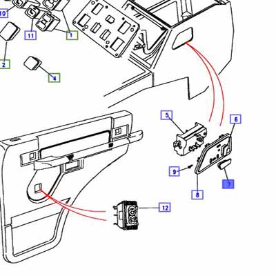 SWITCH LEFT HAND CUSHION PRC6031