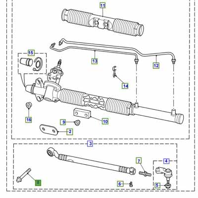 BOLT SPECIAL STEERING GEAR QFM100050