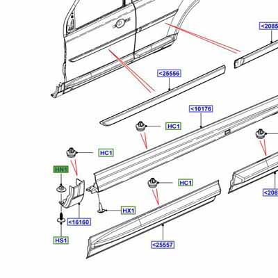 NUT 4.8MM BODY MOLDINGS RYH500870