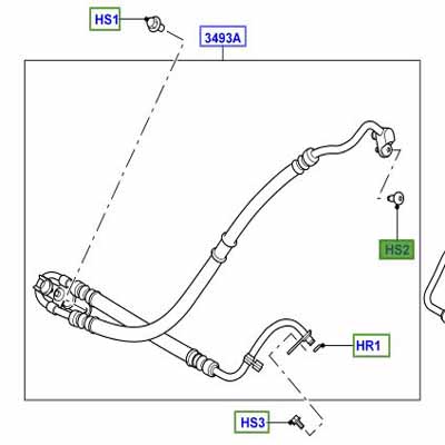 SCREW M8 X 1.25 X 16MM POWER STEERING PIPES RYP500980