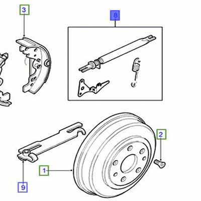 ADJUSTER-BRAKE RIGHT HAND REAR DRUM BRAKES SMN000040