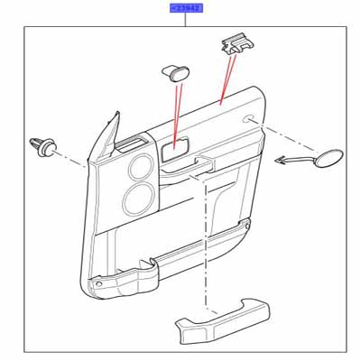 PANEL – DOOR TRIM FRONT RIGHT HAND VBA500060