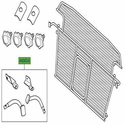 KIT – FIXING PARTS CARGO DIVIDER, FULL WIDTH, CENTRE DIVIDER, PET GUARD AND DIVIDER VUB503500