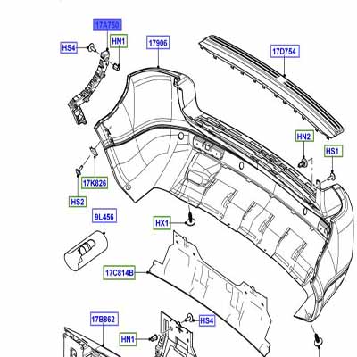 BRACKET – BUMPER MOUNTING LEFT HAND LR002168