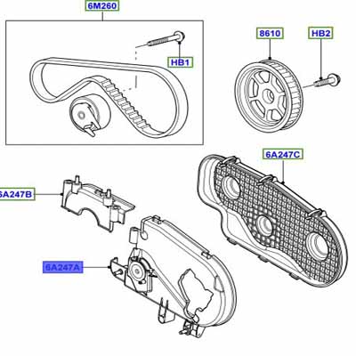 TIMING BELT COVER LEFT HAND INNER LR006528