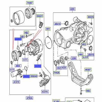 KIT – OIL SEALS REAR DIFFERENTIAL LR008955