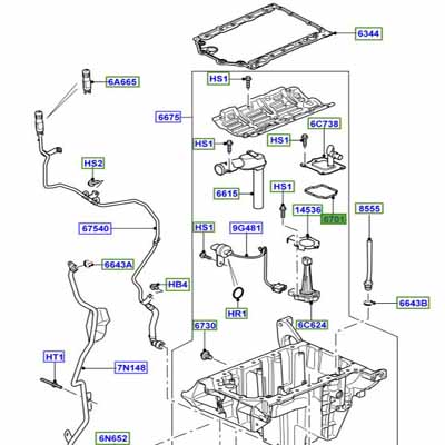 SEAL COVER SCAVENGE RESERVOIR LR014174