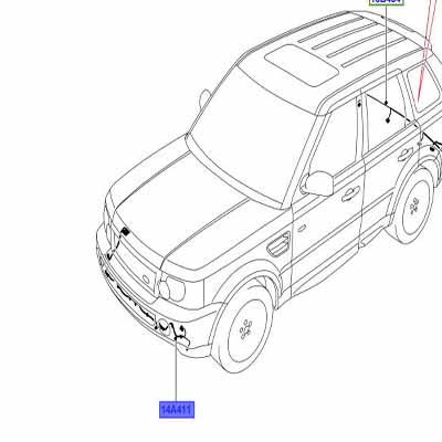 WIRE WITH FRONT PARKING AID, LESS FRONT CAMERA LR021103