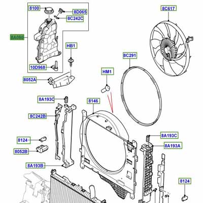 TANK – RADIATOR OVERFLOW LR022731