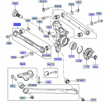 ARM – REAR SUSPENSION LR032308