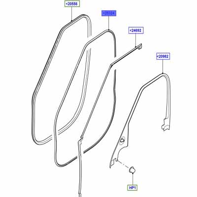 JOINT PORTE AVANT EMPATTEMENT STANDARD LR034096