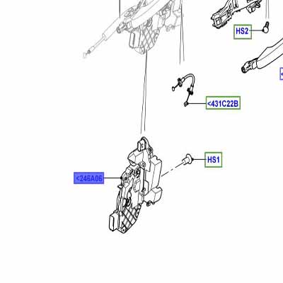 LATCH LEFT HAND REAR LR077833