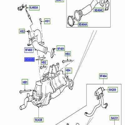 GASKET EGR OUTLET LR078915