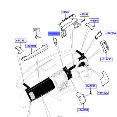 MOULDING – INSTRUMENT PANEL LR081238