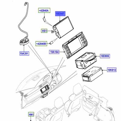 SCREEN SATELLITE NAVIGATION LR083639