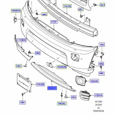 TOW EYE COVER – ANTHRACITE LR084187