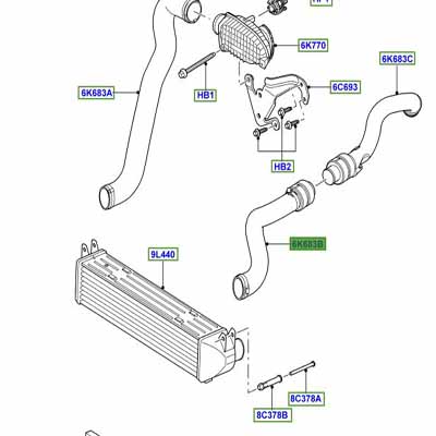 TUYAU INTERCOOLER PNH500223