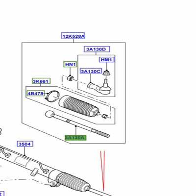 END – SPINDLE ROD CONNECTING M20 INNER QFK500020