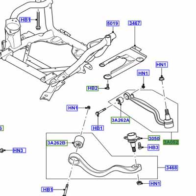 ARM – FRONT SUSPENSION LOWER RBJ500920