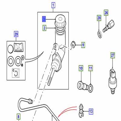 ASSEMBLAGE DU CAPUCHON – EMBRAYAGE DU RÉSERVOIR SJL500030