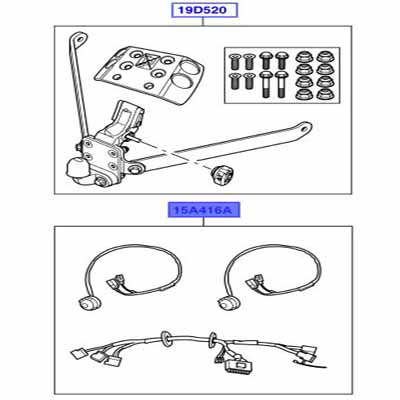 BARRE DE REMORQUAGE ELECTRIQUE 12N/12S PRISE ELECTRIQUE 7 BROCHES VPLST0070