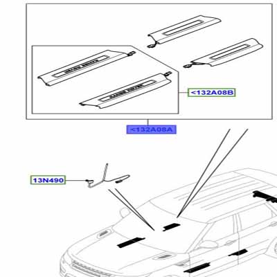 TREAD PLATE KIT RANGE ROVER LOGO, ILLUMINATED VPLWS0208