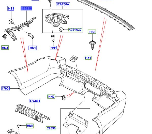 BRACKET – BUMPER MOUNTING LEFT HAND SIDE DQN000071