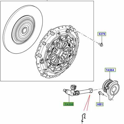 CYLINDER – CLUTCH SLAVE VALVE ASSEMBLY, BREATHER LR011836