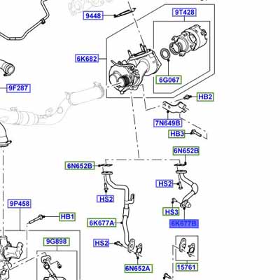 HOSE – OIL RETURN TURBOCHARGER LR087351