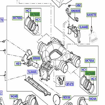 DUCT – AIR CONNECTOR, LESS CLAMPS LR048062