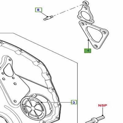GASKET – CYLINDER FRONT COVER LR057210