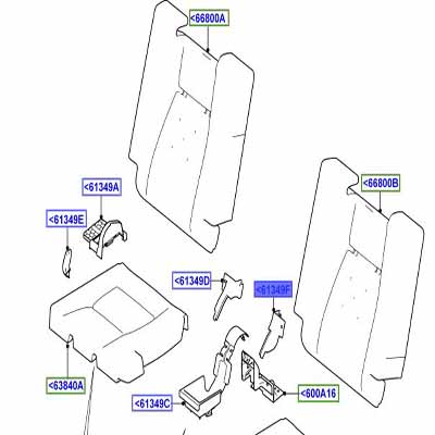 COVER – SEAT RECLINING MECHANISM LEFT HAND INNER CIRRUS LR065960