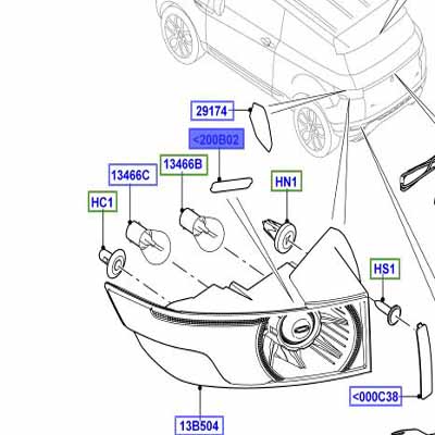 BANDE – PROJECTEUR DE PROTECTION LR072677