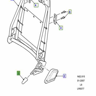 SEAT LEVER MUC8754