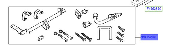 KIT – SUPPORT DE REMORQUAGE VPLVT0166