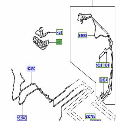 CLIP SIX WAY FUEL LINES WJC000061