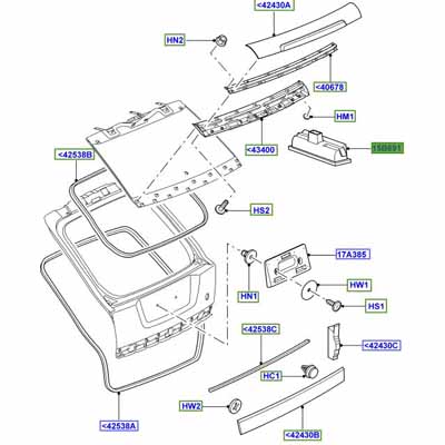 SWITCH TAILGATE RELEASE, MICRO YUZ500020