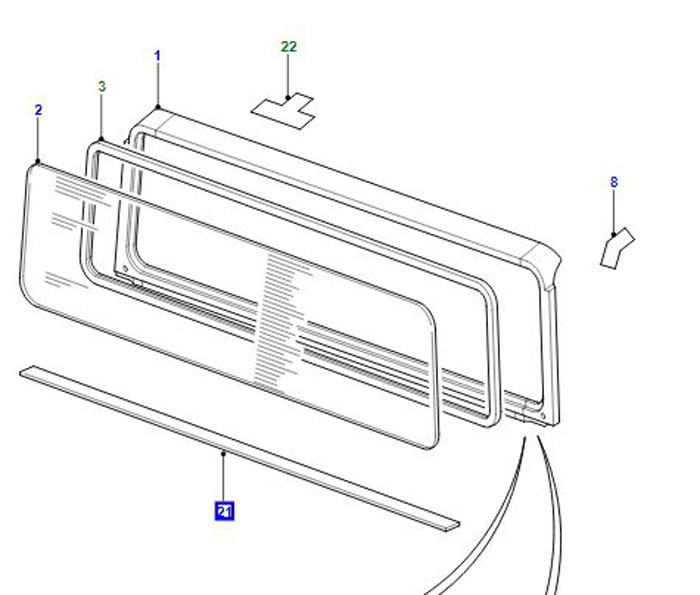 SEAL WINDSCREEN FINISHER LR055345