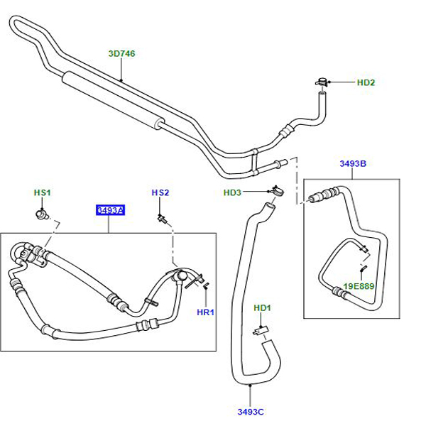 Hose – Pump To Steering Gear QEP500480