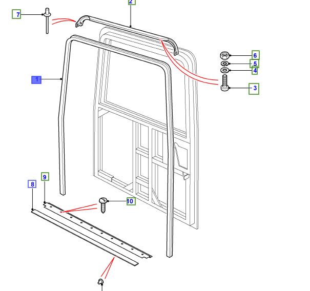 SEAL-LOAD/TAIL DOOR PRIMARY LR044314R