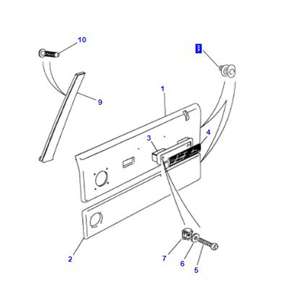 CLIP DE GARNITURE DE PORTE AVANT MRC7399