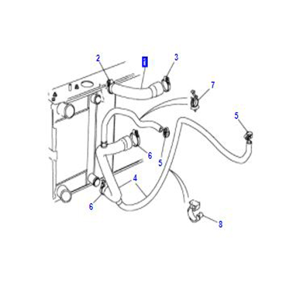 HOSE RADIATOR TOP COOLANT 300TDi ESR2491