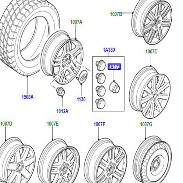 ÉCROU DE ROUE ADAPTATEUR CODE CLÉ C KBM500040