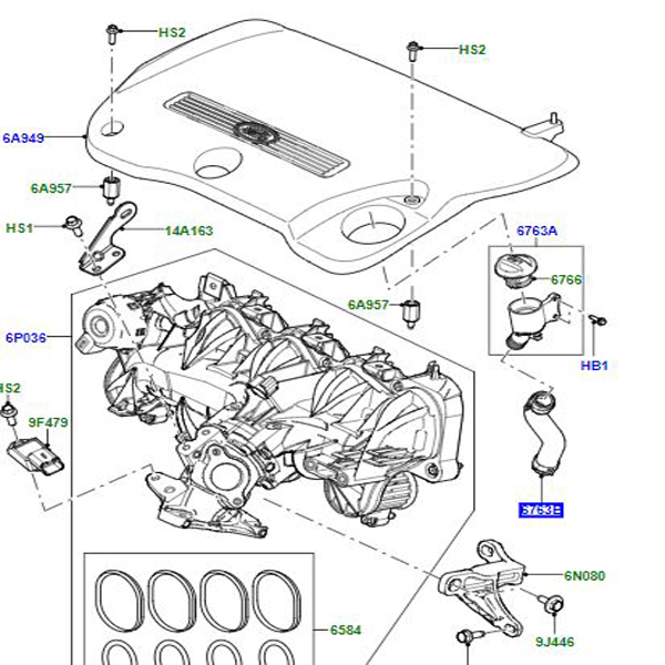 HOSE OIL INLET LR002837