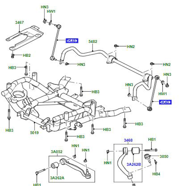 LINK FRONT SUSPENSION ARM LR030047