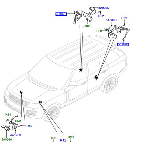 CAPTEUR SUSPENSION PNEUMATIQUE LR033257