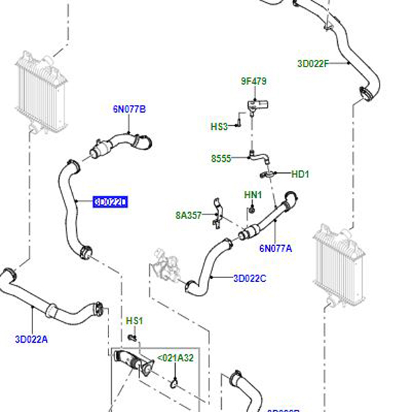 HOSE COMPRESSED AIR LR056253