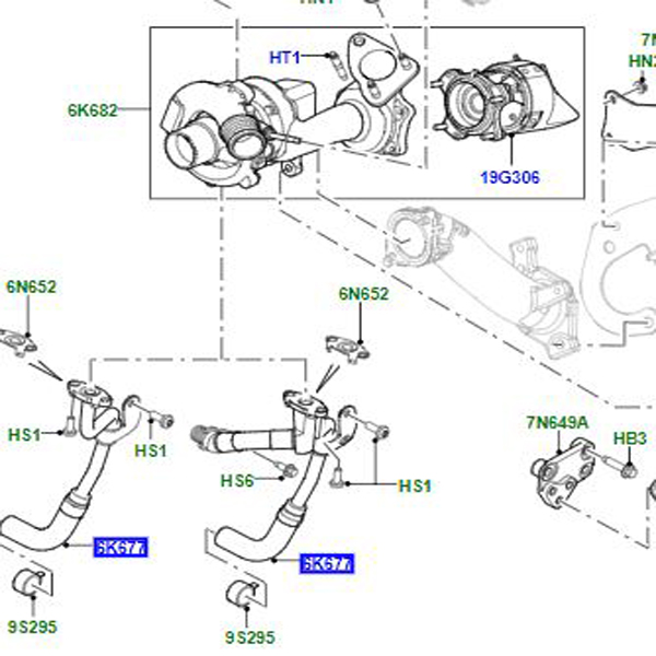 HOSE OIL RETURN LR057901