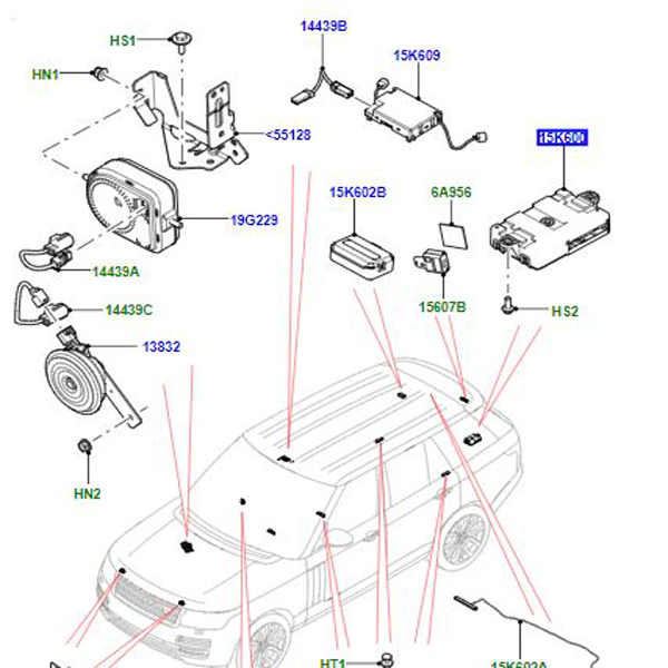 MODULE KEYLESS START LR083970