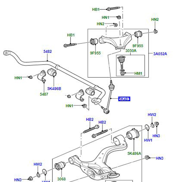 LINK FRONT SUSPENSION ARMS RBM500190